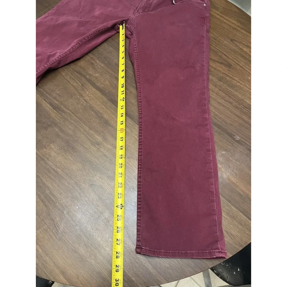 Polo Ralph Lauren 34x30 Burgundy Straight Leg Stretch Twill Pants dress pants